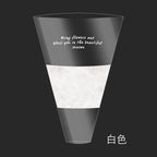 Wholesale Single Rose Packing Supplies Semi-transparent Flower Bouquet Bags PE Coating on Single Side for Florists