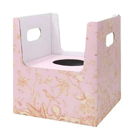 Unique Square Folded Flower Gift Box Bonsai Pot Holder for Flower Shop Paper Wrap Material