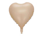 High Quality 18-Inch Star Heart Shape Foil Balloons Cream Caramel Coffee Retro Colors Gift Inflatable Decoration