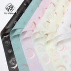 Wholesale Moon Pattern Art Paper Flower Wrapping Waterproof Birthday Gift Packaging Tissue for Florists Gift Wrapping Paper