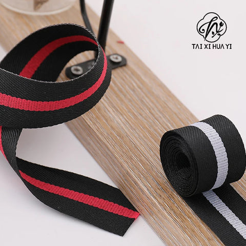 Two-color Woven Ribbon DIY Gift Packaging Ribbon with Fresh Flower for Birthday Halloween Wedding Christmas
