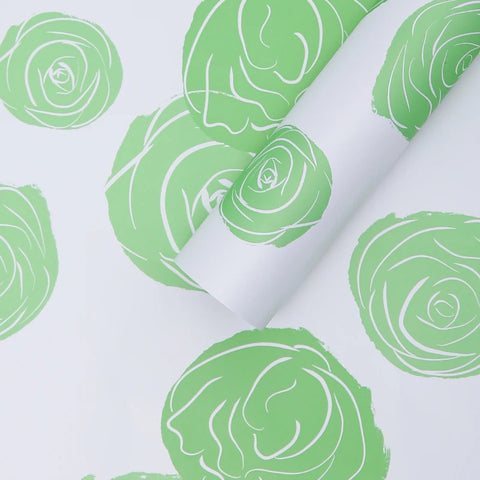 DIY Valentine's Day Gift 58*58cm Art Paper Rose & Carnations Wrapping Paper Virgin Pulp Style Flower Wrapping Paper
