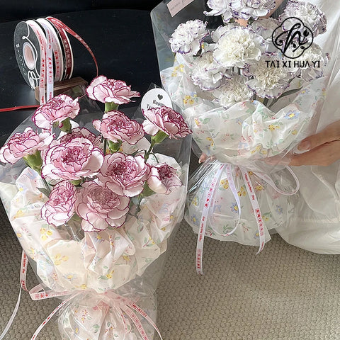 Garden Bear Soft Stretch Film 40*50cm Holiday Gift Wrap Moisture Proof Fresh Flower Bouquet Packaging
