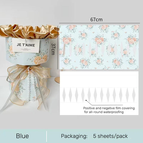 Single-Sided Coating Floral Packaging Paper Convenient Fixed Shape for Bouquet Arrangements Essential for Flower Shops