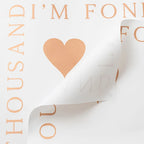 Valentine's Day Coated Flower Bouquet Packaging Paper Single Side for Paper Flower Shop Materials