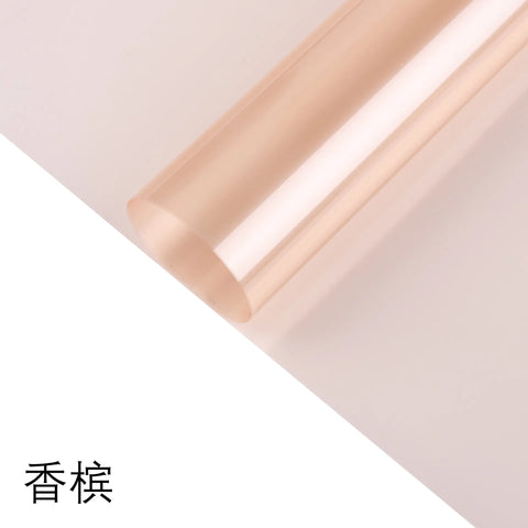 New Fashion Macaron Colorful Flower Packaging Paper Magical Light Waterproof Single-Sided Coating Colorful Film Wrapping Paper