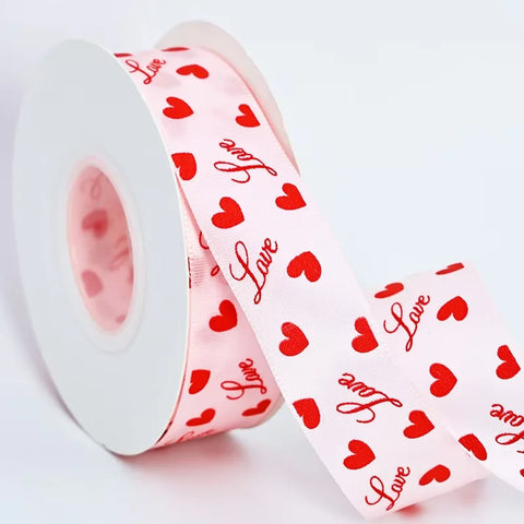 Valentine's Day Christmas Wedding Heart Mesh Glitter Polyester Ribbon Biodegradable Floral Gift Bouquet Wrapping Paper