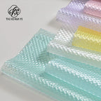 52*52cm Bright Colorful Tridimensional Bubble Design PVC Coated Waterproof Plastic Flower Wrapping Paper