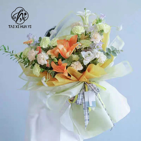 High Quality Thick Waterproof Flower Wrapping Tissue Paper Double Sided with Fog Surface Matte Color for Birthday Packaging Roll