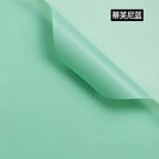 Korean Thick Waterproof Matte Floral Bouquet Wrapping Paper Double Side PVC Coating for Flower and Gift Packaging