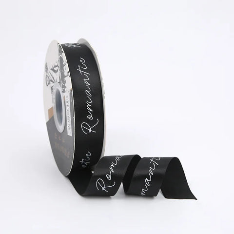 Luxury 2.5CM English Ribbon Romantic Flower Bouquet for Valentine's Day Christmas or Wedding Gift Ribbons