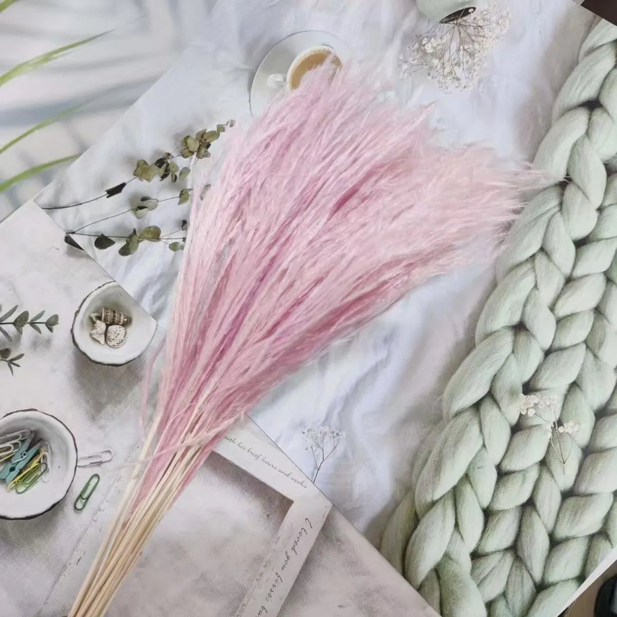 Best-Selling Bohemian Dried Pampas Reed Flowers Mother's Day Graduation Christmas Wedding Valentine's Day Home Decoration Fluffy