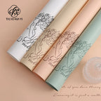 Vintage Waterproof Bouquet Flower Wrapping Paper PE Made From Premium Plastic Paper Material for Gift Wrapping