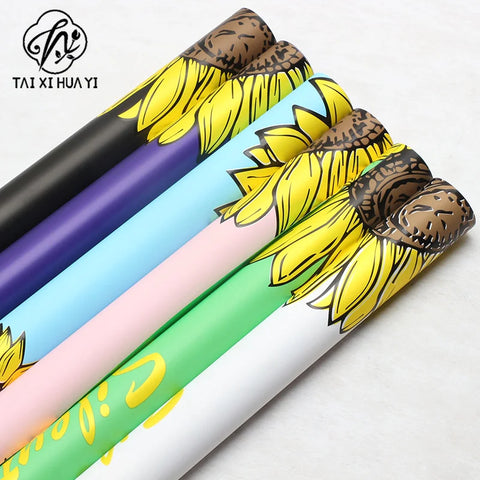 Waterproof Coated Sunflower Art Packaging Paper Flower Wrapping Paper for Flowers for Flowers and Other Items