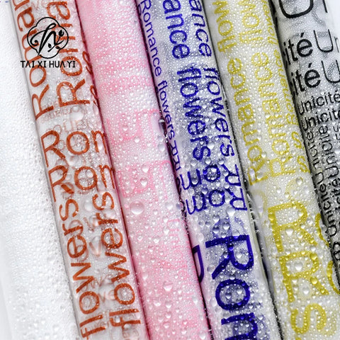 Virgin Pulp Super Soft Waterproof Flower Wrapping Paper PVC Coated Bouquet and Gift Wrapping Paper