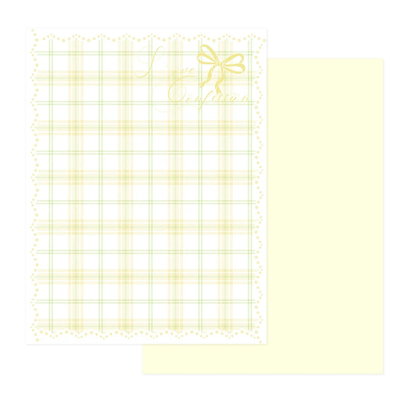 Eco-friendly Moisture Proof Floral Grid Wrapping Paper Double-Sided Offset Printing Compatible Soft Aesthetic