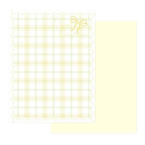 Eco-friendly Moisture Proof Floral Grid Wrapping Paper Double-Sided Offset Printing Compatible Soft Aesthetic