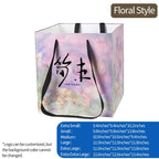 Flower Tote Bag Packaging Paper Bag Internet Famous square Hugging Bag Large Gift Bouquet Handbag