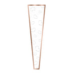 Transparent OPP Fresh Floral Packaging for Florists Elegant Heart Pattern Single Rose Flower Bag