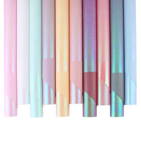 Wholesale 60*60cm Dreamy Color Waterproof Art Paper Wrapping Paper for Valentine's Floral Bouquets