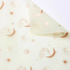 Wholesale Moon Pattern Art Paper Flower Wrapping Waterproof Birthday Gift Packaging Tissue for Florists Gift Wrapping Paper