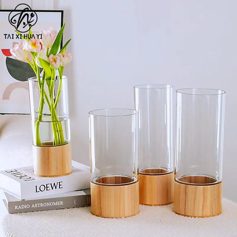 Modern Minimalist Acrylic Vase for Table Decoration Fresh Flower Bouquet Wrapping Floral Supplies-Packaging & Printing Products