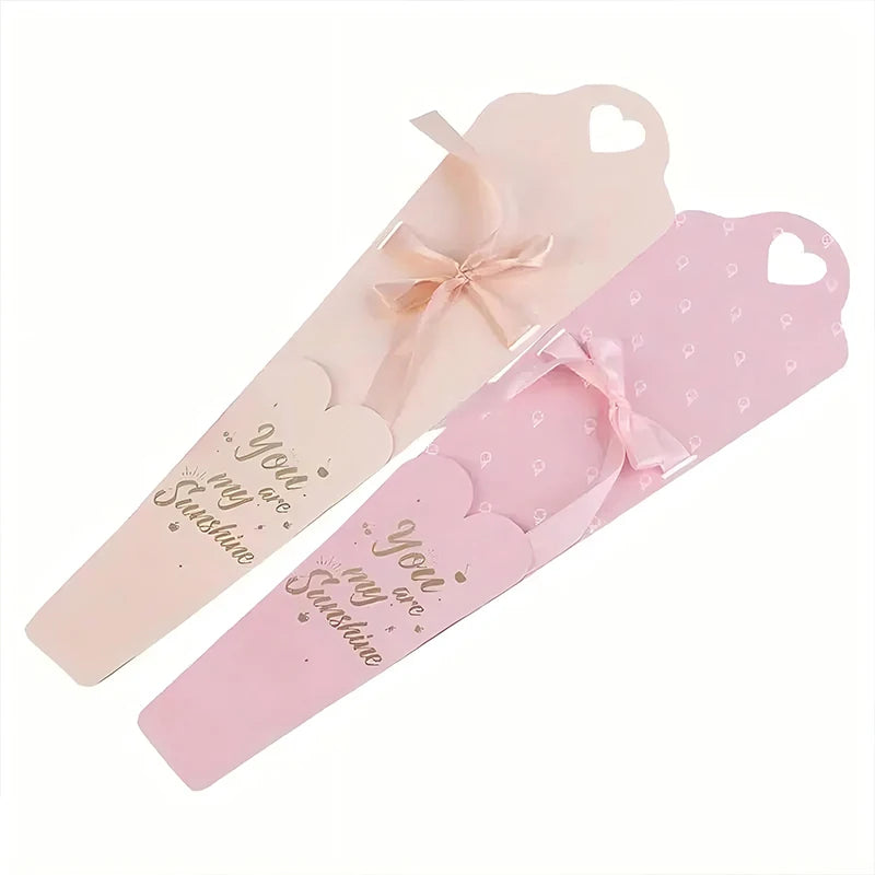 10pcs New Creative Kraft Paper Flower Box for Valentines Day Gifts and Flower Wrapping Packaging Main image