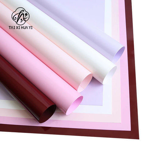 Premium Large Rose Wrapping Paper for Fresh Flower Bouquets Waterproof PE Coating for Packaging Paper