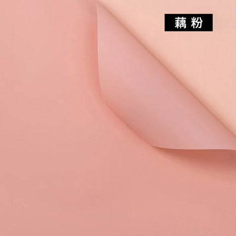 Korean Thick Waterproof Matte Floral Bouquet Wrapping Paper Double Side PVC Coating for Flower and Gift Packaging