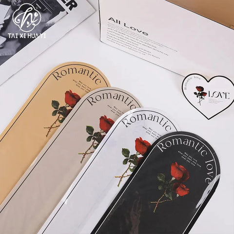 20-Pack Clear Plastic Rose Flower Bouquet Bags PE Coating for Floral Arrangements Mother's Day Gifts Florist Packaging Supplies