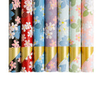 58*58cm Colorful Flower Design Waterproof Wrapping Paper Golden Package Bouquet Packaging Supplies