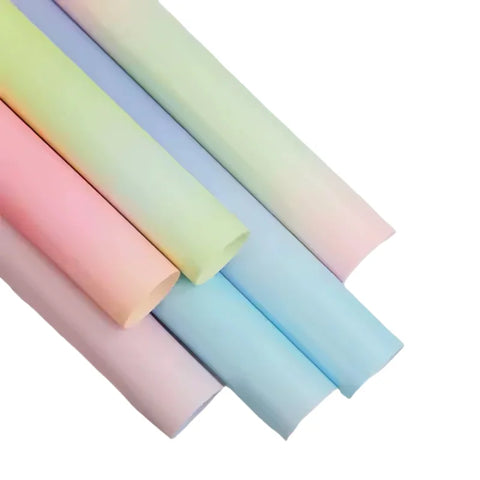 Gradient Scattered Bubble Snowflake Pattern DIY Handmade Paper Flower Bouquet Packaging for Unique Stylish Look