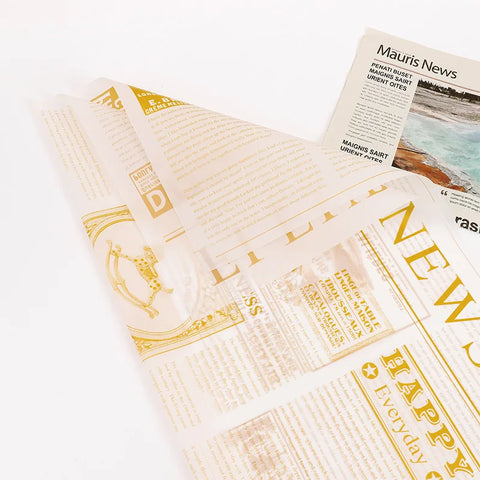 European English Newspaper Korean Bundle Paper with Single-Sided Coating Fresh Flower Packaging Material