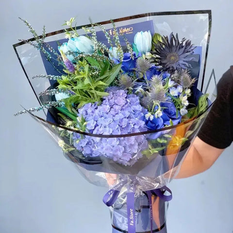 Transparent Border Coated Single-Sided OPP Waterproof Eco-Friendly Recyclable Offset Printing Compatible Flower Paper