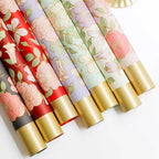 Chinese Eco-Friendly Vintage Style Camellia Flower Wrapping Paper Single-Sided Coated Water-proof Recyclable 58x58cm for Florist