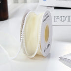 Luxury Dacron Pearl Fish Tail Satin Yarn Ribbon Biodegradable Wave Winding Handmade Bouquet Flower Valentine's Day Wedding