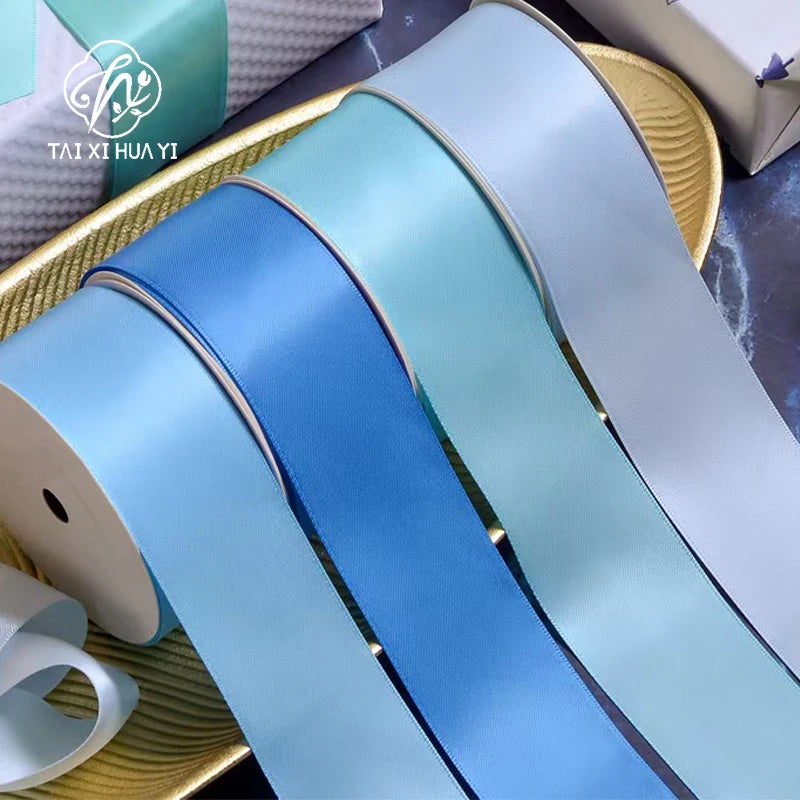 Polyester Satin Single Face Ribbon 100 Yards 4cm 1 1/2inches Eco-Friendly Durable Christmas Gift Wrap Florist Cake Packaging Main image