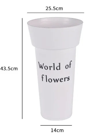 Oversized Floral PVC Hydration Container Decorative Flower-Design Packaging Tub