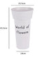 Oversized Floral PVC Hydration Container Decorative Flower-Design Packaging Tub