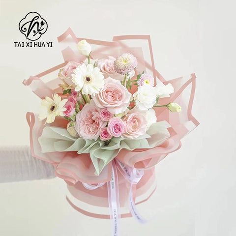 Pure Paper Waterproof Glass Paper Bouquet Single-sided Coated Flower Wrapping Gift Packaging Material