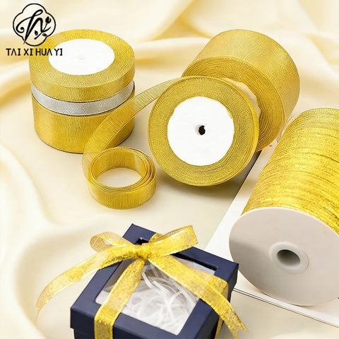 Satin Edge Organza Chiffon Ribbon Organza for Christmas Cake Handcrafted Gift Box Bow Decoration
