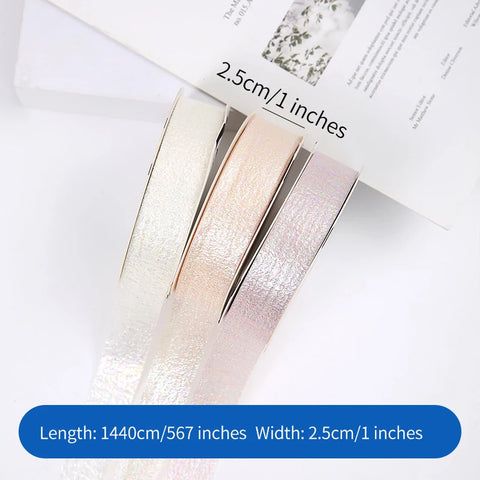Handmade Luxury Satin Flower Bouquet Ribbon Bow Wave Winding for Valentine's Day Wedding Christmas Biodegradable Modern Design