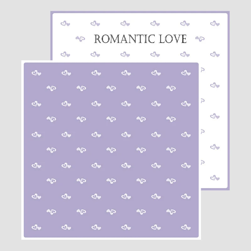 DIY Handmade Gift Packaging Paper Single-sided Waterproof Flower and Love Bouquet Paper for Coated Gifts