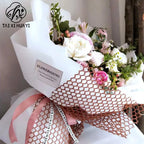 Lafite Coated Single Side Water-proof Eco-Friendly Recyclable Offset Printed Flower Wrapping Paper