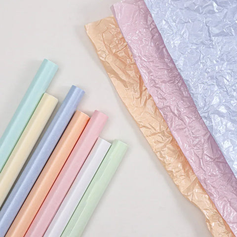 38g Thickened Eco-friendly Recyclable Flower Wrapping Paper Single Side Waterproof Offset Printing