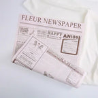 New Retro Hand-Made Coated Eco-Friendly Recyclable Water-Proof Single-Sided Flower Wrapping Paper with Kraft Paper Art