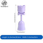 High Beauty Plastic Tulip Flower Cup Vase Creamy Style Floral Ornament for Fresh Bouquet Gift Home Decoration