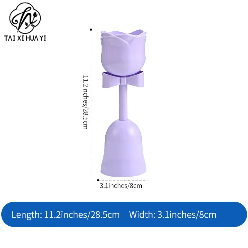 High Beauty Plastic Tulip Flower Cup Vase Creamy Style Floral Ornament for Fresh Bouquet Gift Home Decoration