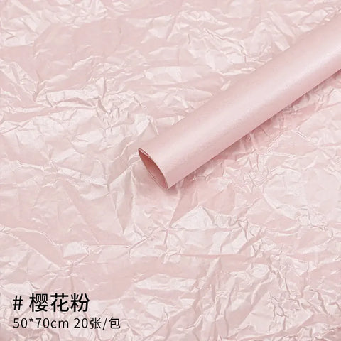 38g Thickened Eco-friendly Recyclable Flower Wrapping Paper Single Side Waterproof Offset Printing