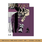 Advanced Art Paper Animal Forest Flower Packaging with Single Side Coating Atmosphere Floral Art Design